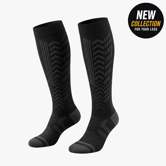 Pair of black NorthStride compression socks
